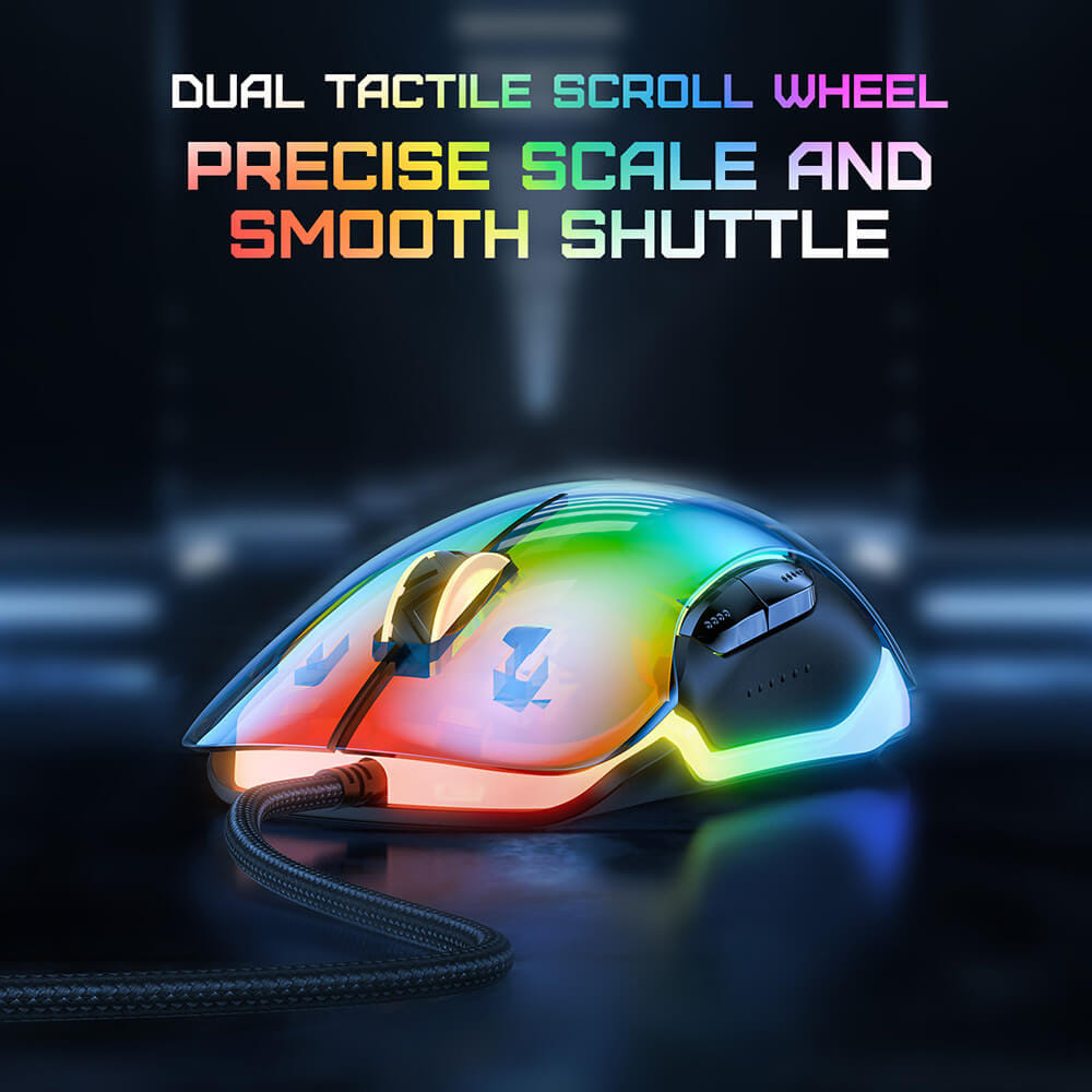 เมาส์เกมมิ่ง ONIKUMA CW925 RGB BACKLIT WIRED GAMING MOUSE - สีดำ_10